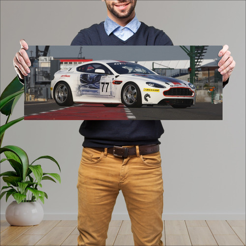 Cuadro 30x80cm Auto 2009 Aston Martin V12 Vantag 311