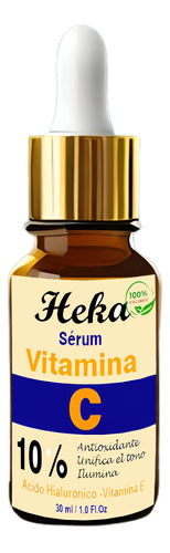 Potente Serum Antiedad Heka, Vit. C 10%, A, Hialuronico +e 