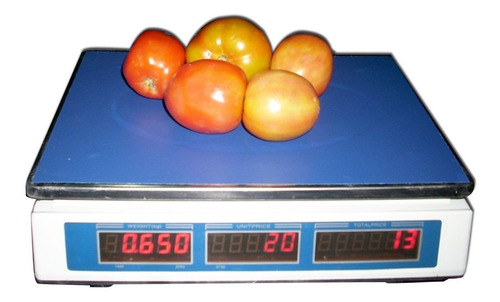 Peso Balanza Digital 30kg Recargable Doble Pantalla