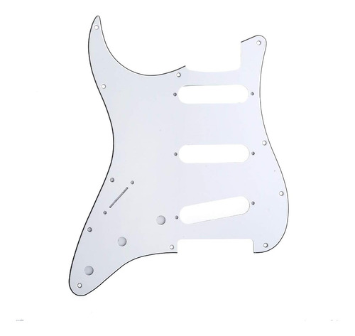 Nuevo Pickguard Blanco Fender Zurdo Estándar De Ee. Uu...