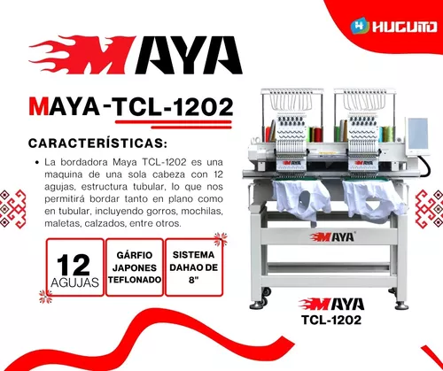 Máquina de bordar tres cabezas Maya TCL-1203