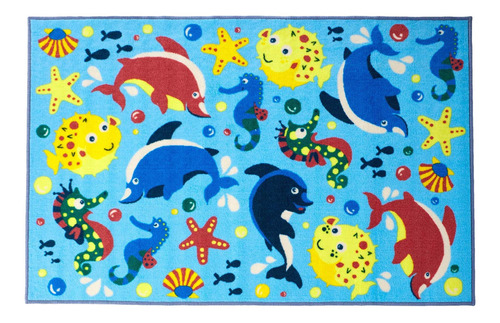 Fun Time Aquarium - Alfombra Novedosa, 39 X 58 Pulgadas...