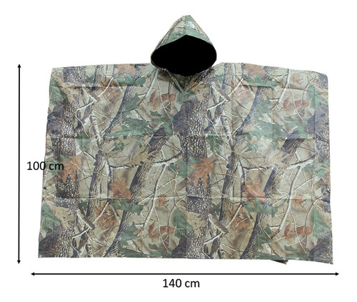 Imagen 2 de 10 de Poncho Impermeable Militar Poncho Para Lluvia Capa Lluvia