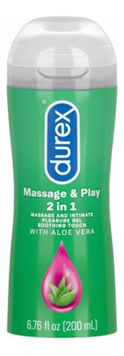 Lubricante Durex Play Massage 2-1  Base De Agua Y Aloe Vera