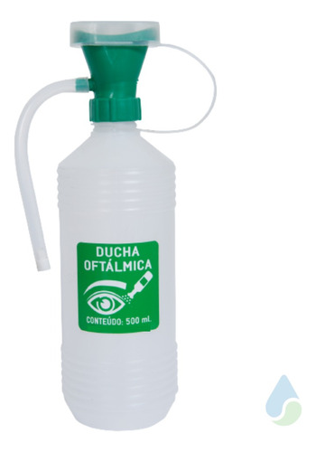 Ducha Oftálmica Simples 500ml -  Lava Olhos Portátil