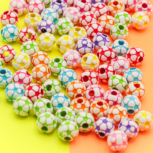 Balón Separador Acrilico Para Pulsera 100gr Futbol Volley Fut 13 Colores 1 Cm 1 Cm