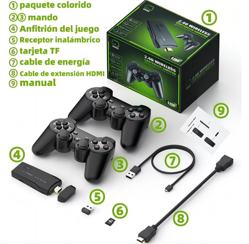 Controles Gamer Joystick Inalámbrico Videojuego 4k 2pcs