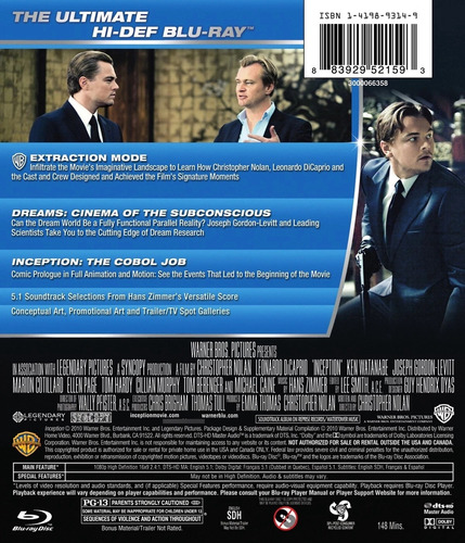 El Origen Película (inception) (Usado)