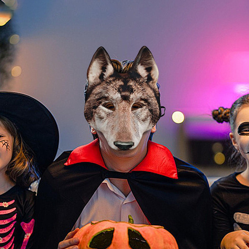 Máscara De Lobo De Halloween Máscara De Lobo Para Adultos