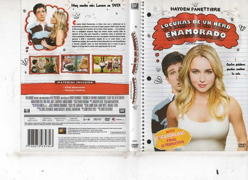 Locuras De Un Nerd Enamorado - Dvd Original - Buen Estado