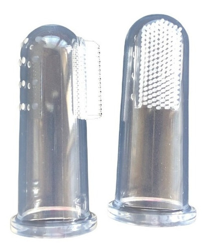 Cepillo De Dientes Para Perro Gato Dedal Suave Kit 2piezas