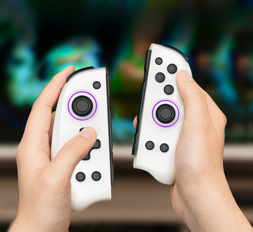 Controle Joypad Nintendo Switch/switch Oled Iine Genius Rgb Cor Branco