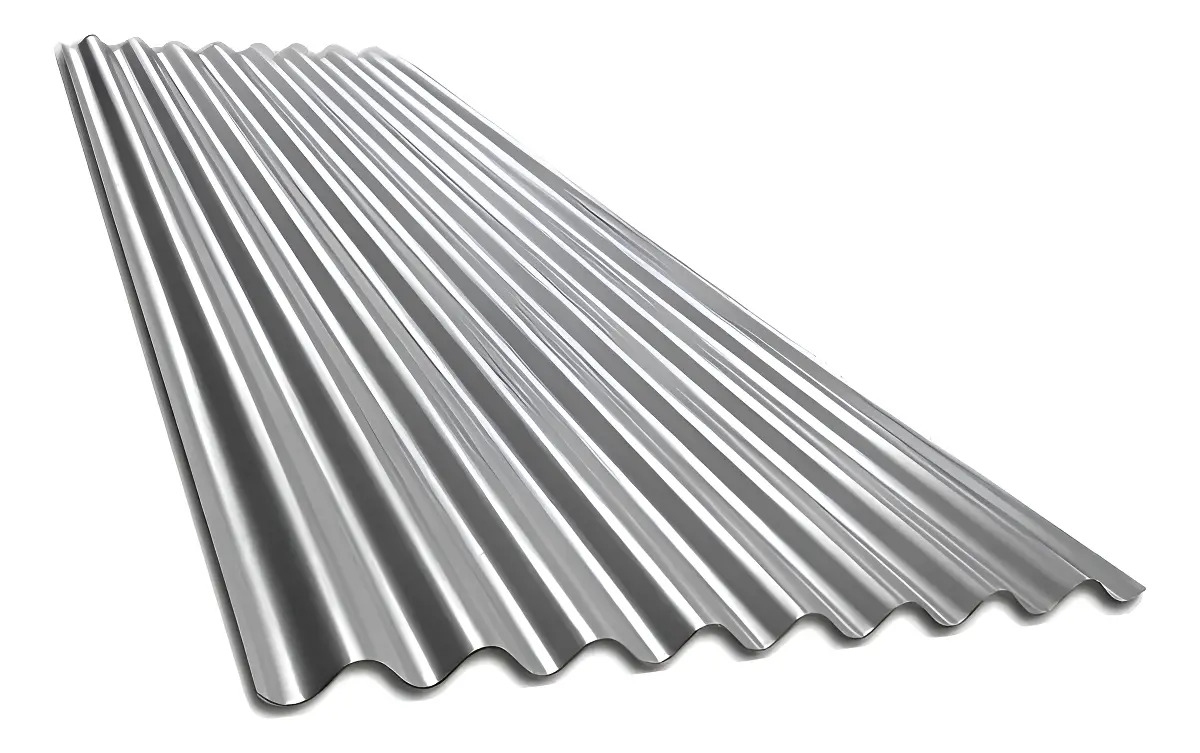 Chapa Acanalada Sinusoidal Galvanizada Ternium 2m C25 0.5mm Plateado 2.2m²