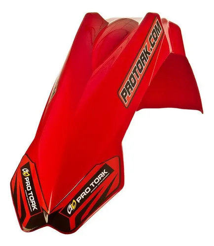 Kit Colin +cubrepuños + Guardabarro Universal Rojo Protork