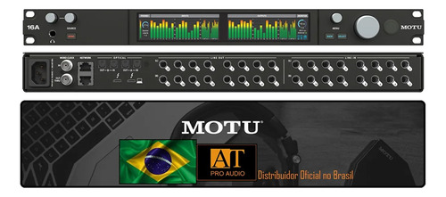 Interface Áudio Avb Usb Thunderbolt 32ins X 34outs Motu 16a