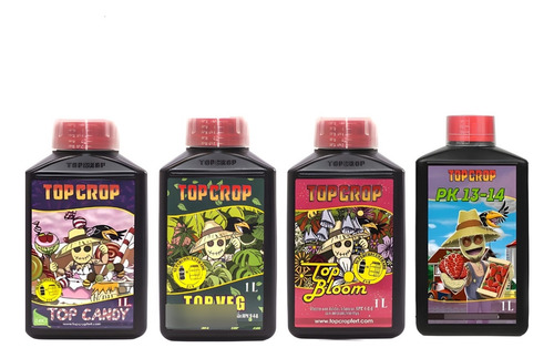 Four Pack 1 Lt Top Crop Veg + Bloom + Candy + Pk 13/14