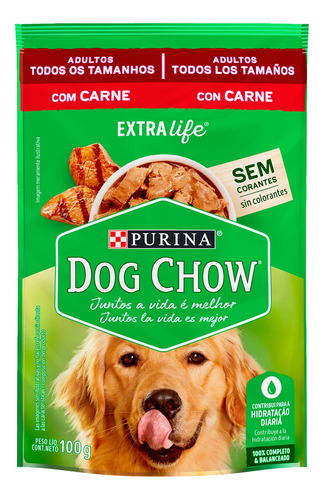 Alimento Para Perros Purina Dog Chow Adulto Con Carne 100g