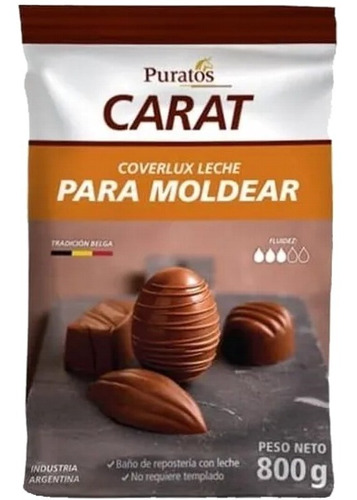 Chocolate Para Huevos De Pascua Carat Coverlux Puratos 800g