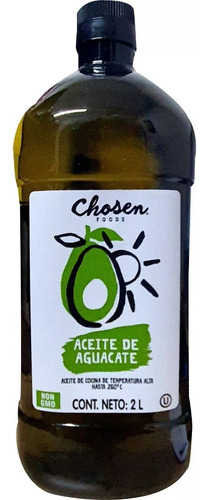 Aceite 100% Puro De Aguacate Natural 2 Litros Chosen Foods