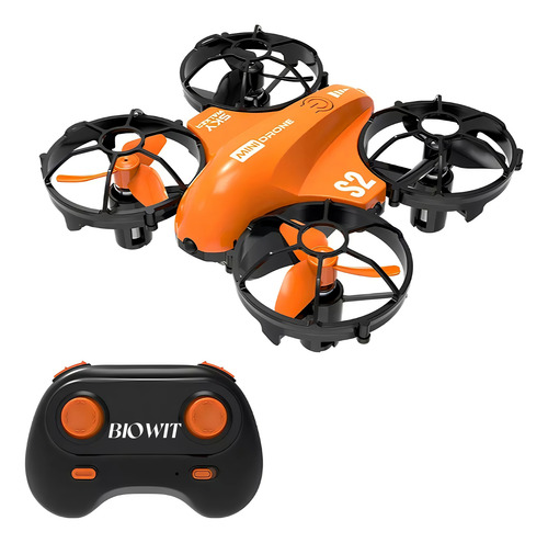 Mini Drone Recreativo Biowit S2 Para Niños Y Principiantes Naranja