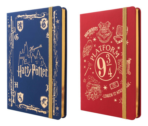 2 Cuadernos Mooving Notes Harry Potter A5 T/dura 96hjs Rayad
