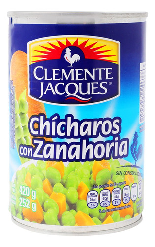 8 Pack Chicharos Con Zanahorias Clemente Jacques 410