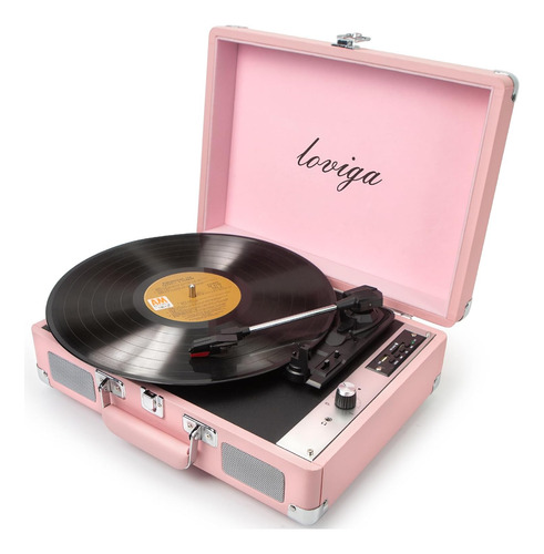 Tocadiscos De Vinilo Integrado Y 2 Altavoces Estér...