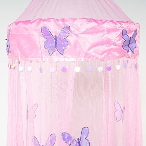 Octorose Mariposa Cama Con Dosel Mosquito Net Cuna Twin Full