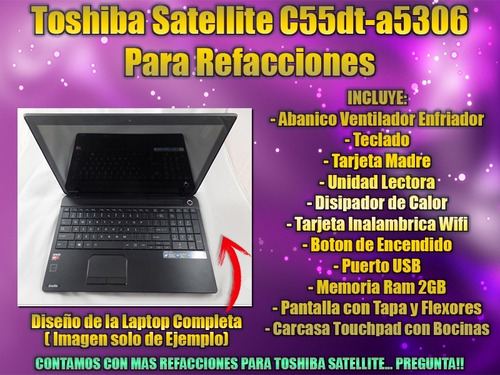  Toshiba Satellite C55dt A5305 (para Refacciones)