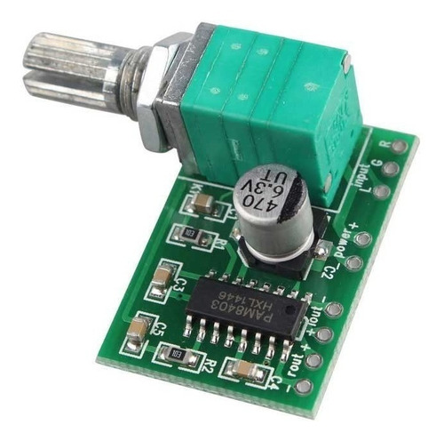 Modulo Amplificador De Audio Pam8403 2x3w Con Potenciometro