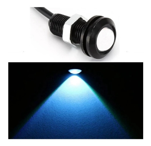 Imagen 4 de 8 de Kit Ojo De Aguila 9w Con Lupa Luz Led Cob Azul X2