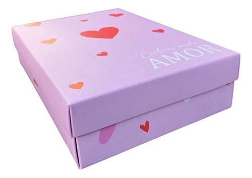 Caja Para Bombones Galletitas O Alfajorcitos X 10 Unid Rosa Y Rojo