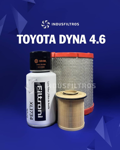 Kit De Filtros Toyota Dyna 4.6 Aire-aceite-combustible-t. A