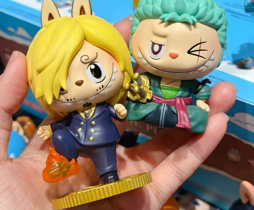 Lbb Labubu One Piece Pop Mart Série Monstros, Caixa