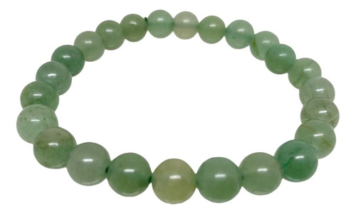 Brazalete Con Cuentas De Jade Verde De Cristales Relajantes 