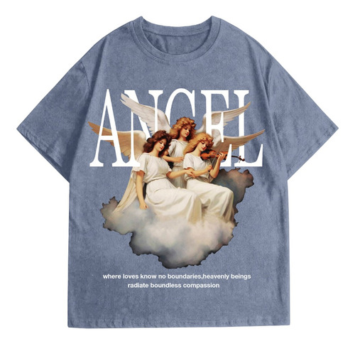 Camiseta Aesthetic Asas Anjos Love Compassion Céu Nuvens Art