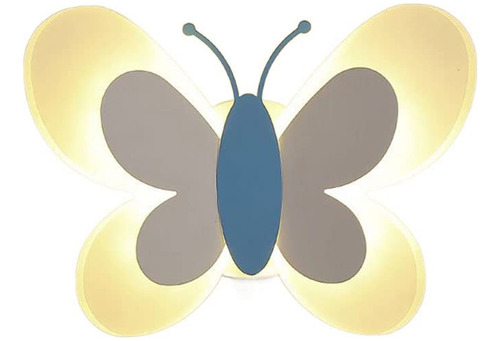 Bihuolamp Creativa Forma Mariposa Habitacion Niño Lampara 3