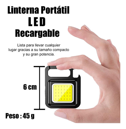 Mini Linterna Led De Bolsillo Recargable 8000 Lúmenes (Usado)