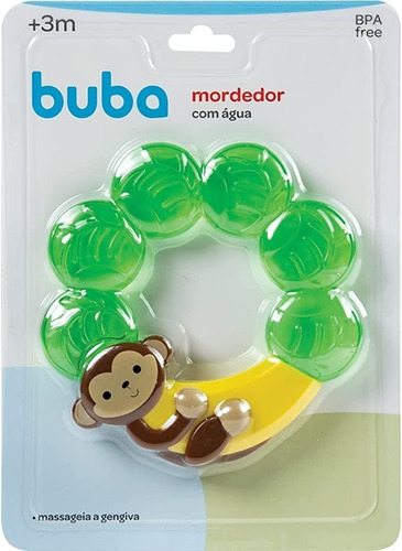 Mordedor Bebê Macio Resfriável C/ Agua Macaco Gelado Buba