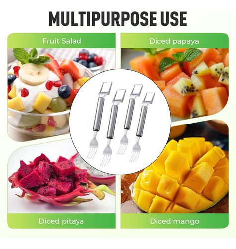 Cortador De Melancia, Faca De Frutas De Dois Dentes