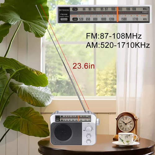 Retekess Tr604 Am Fm Radio Transistor Portátil Radio Analógi