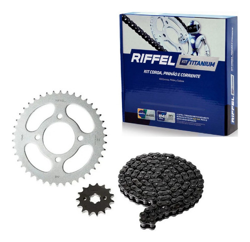 Kit Relação Riffel Sem Retentor 41z 14z Fazer 150 Factor 125