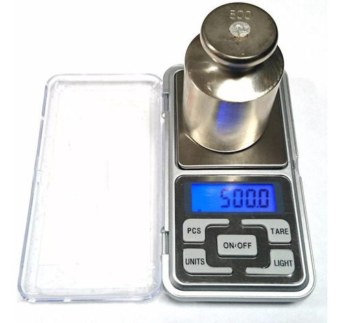 Balanza Digital De Precision 500g / 0.1g Lcd C/ Luz Portable