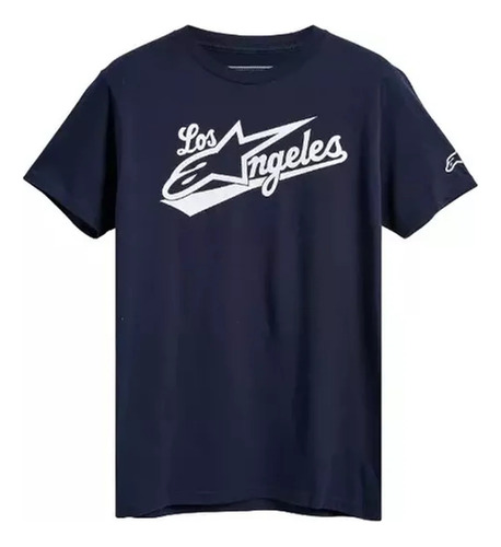 Camiseta Alpinestars Los Angeles Azul Marinho Preto 