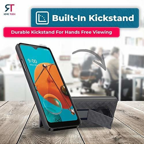 Funda Rome Tech Holster Con Clip Para LG K51/ LG Q51/ LG