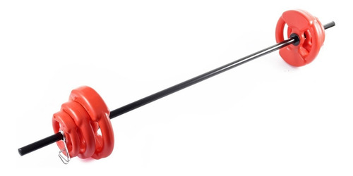 Kit Pesas Body Local Barra + 17 Kg Disco Pump Para Llenar