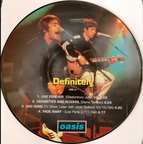 Oasis. Definitely. Picture Disc. Ultima Unidad. Made In Usa Edición Limitada (Usado)