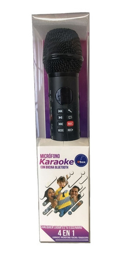 Microfono K-box Karaoke Bocina Bluetooth Navidad Inalmbrico