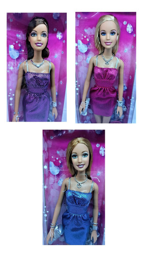 Barbies Originales X 3 Con Accesorios - Promo