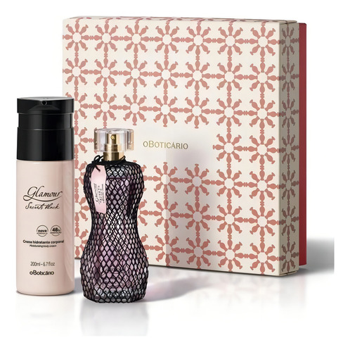 Kit Presente Natal Glamou Secrets Black O Boticario 2 Itens